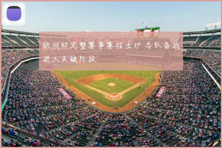 欧洲杯完整赛事赛程出炉 各队备战进入关键阶段